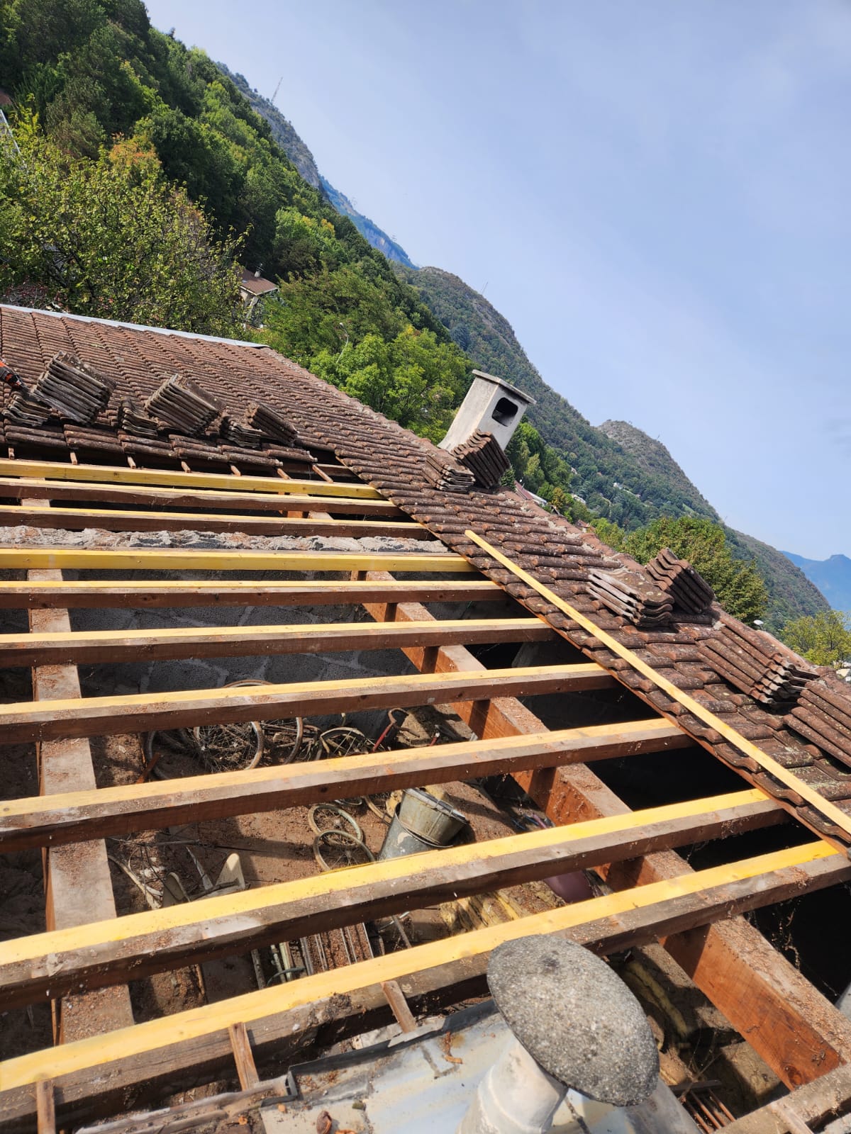 Chantier toiture Isère