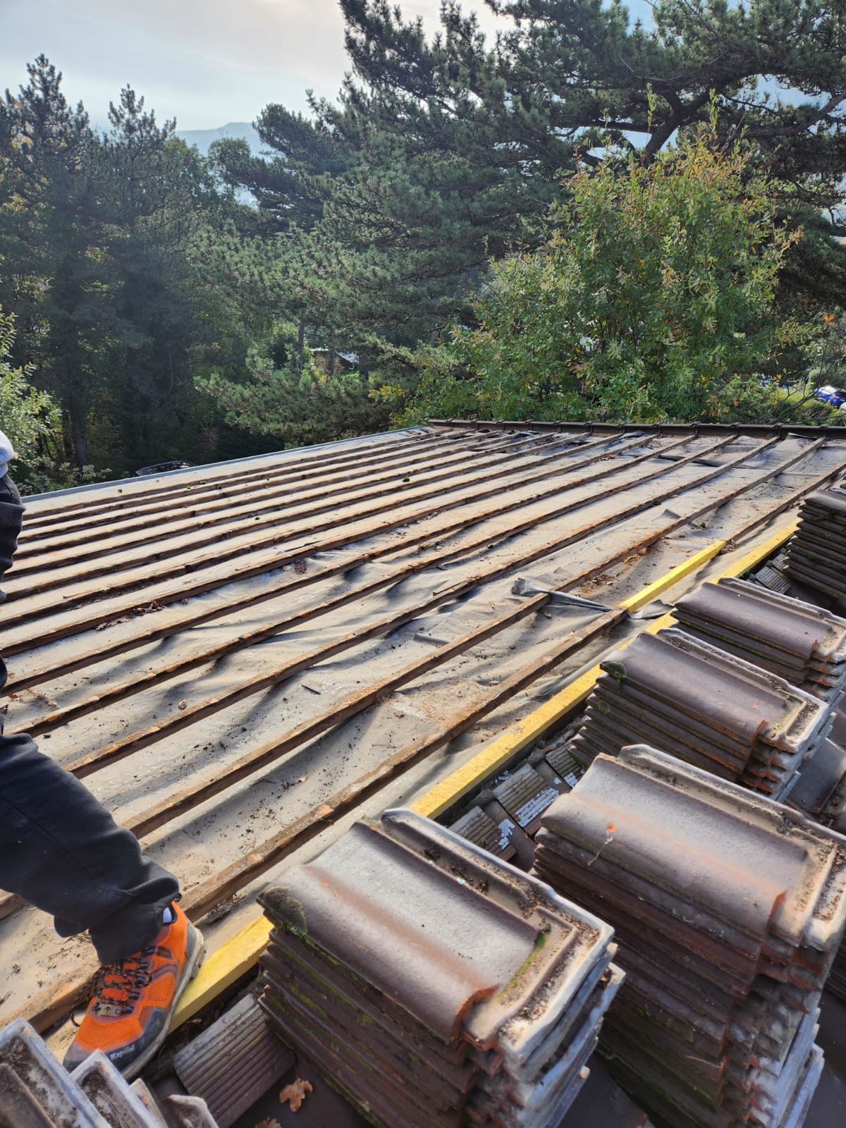 Rénovation toiture dépose