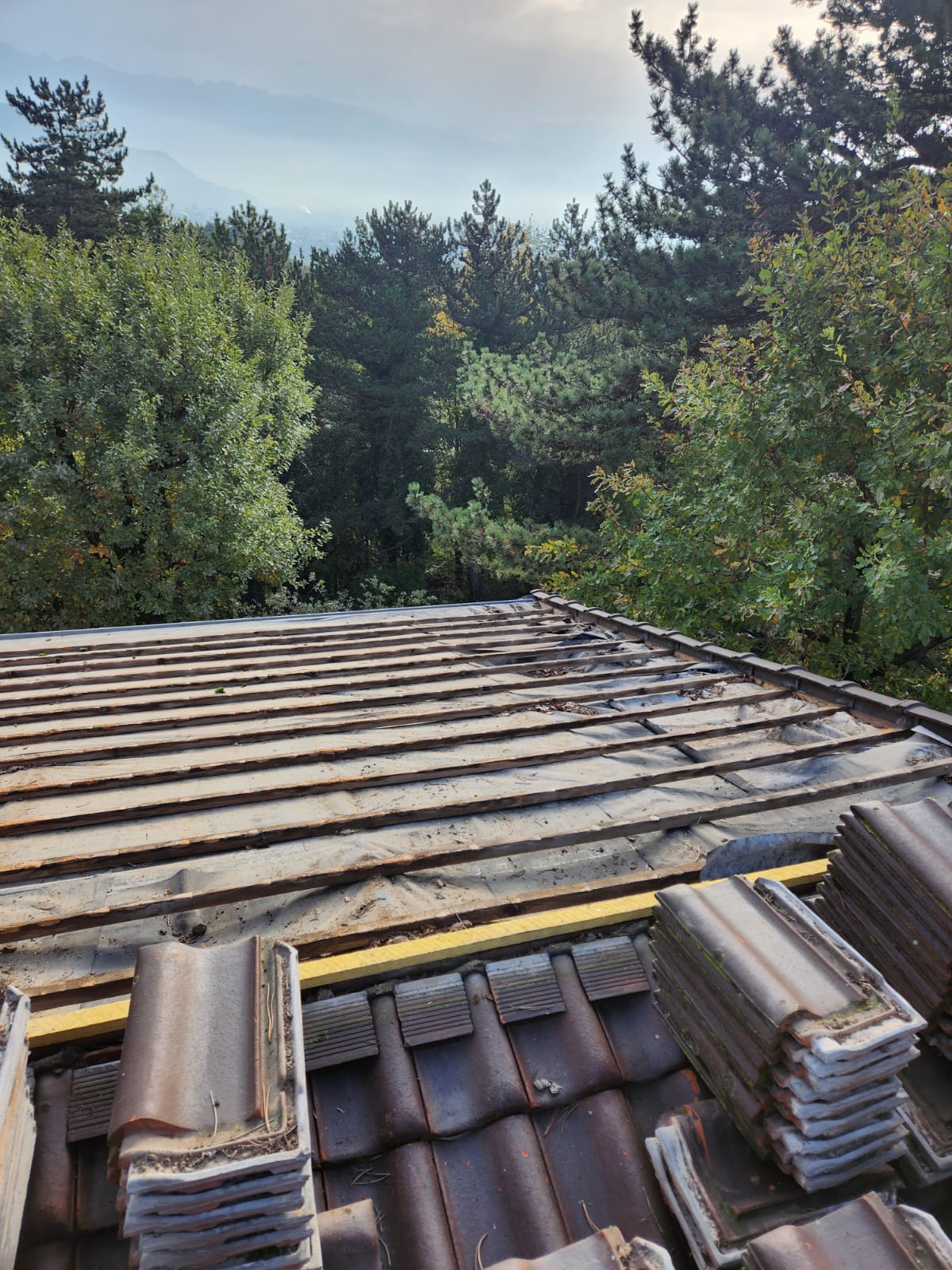 Rénovation toiture liteaux